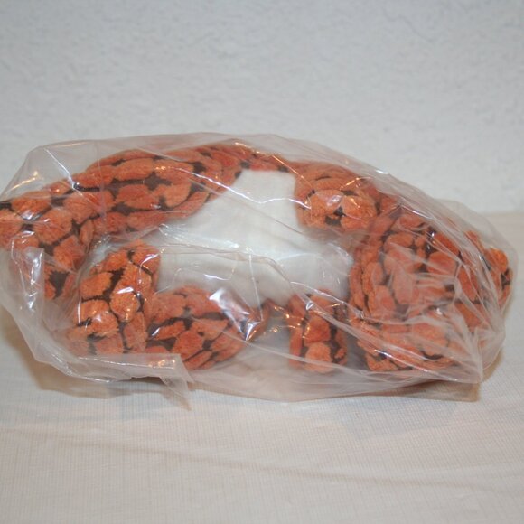 SOYATER Dino Dog Stuffed Plush Squeaky Toy Orange Dinosaur NEW 8" - Picture 8 of 8